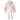 Bukowski Bears Lena premium quality stuffed animal bunny rabbit toy wearing white dress and shoes with a bow atop her head.